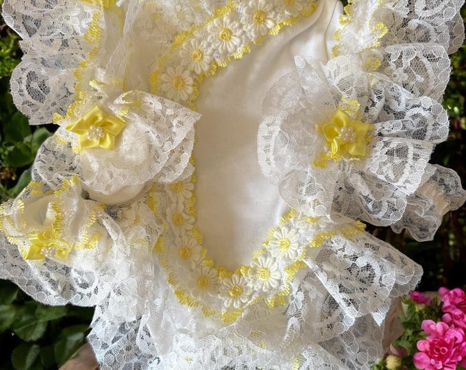 frilly vest set tiny baby 5lb