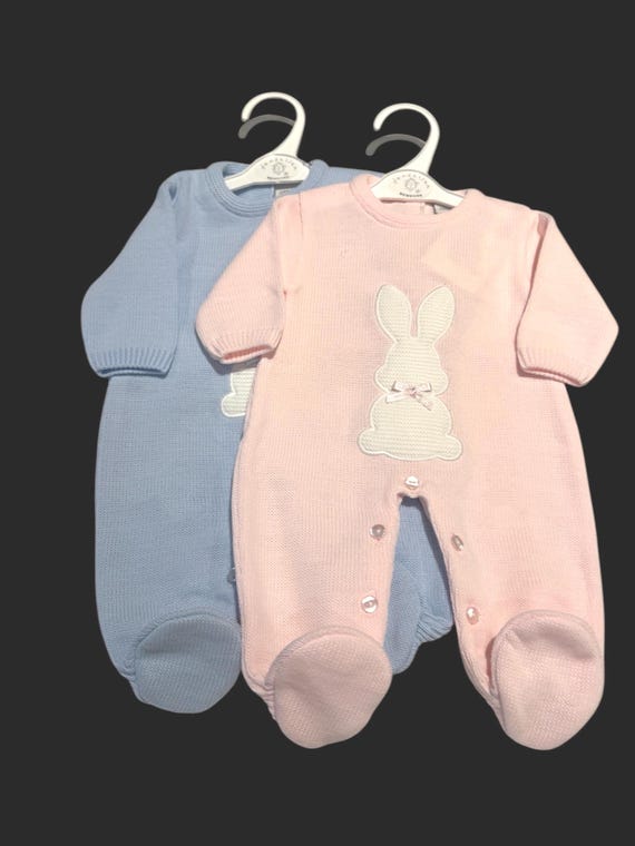 Baby Bunny Romper: Knit All-in-One