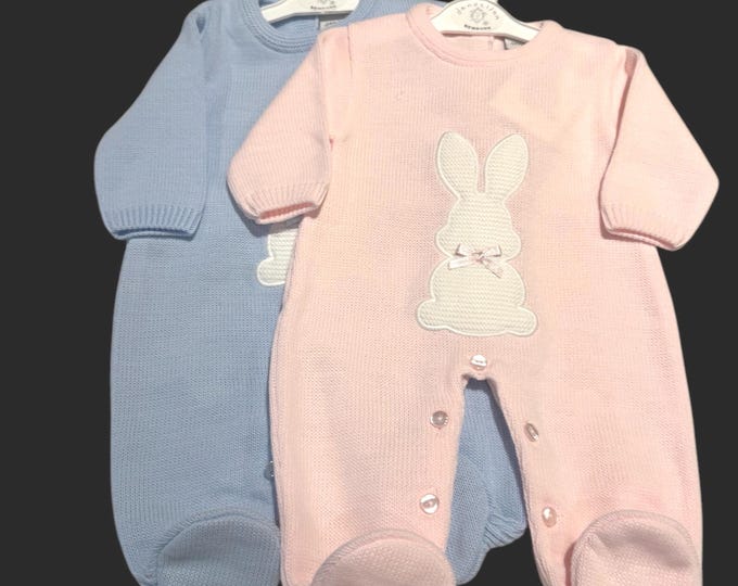 Baby Bunny Romper: Knit All-in-One