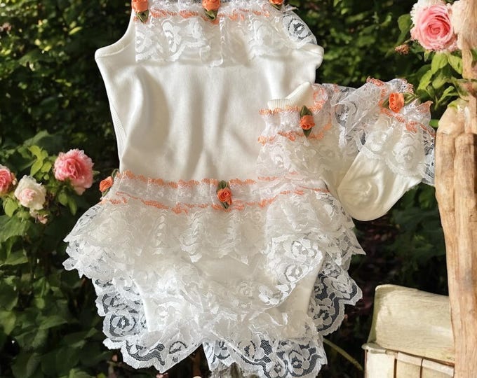 Spanish style extra frilly  set
