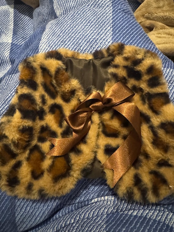 Beautiful leopard bolero waist jacket