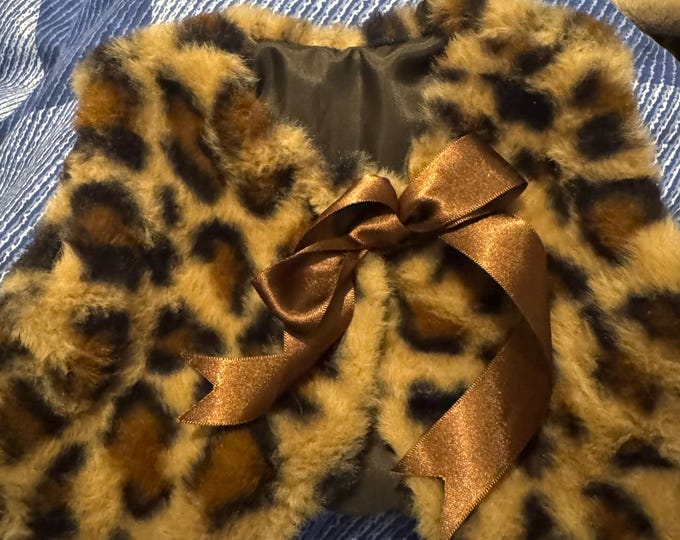 Beautiful leopard bolero waist jacket