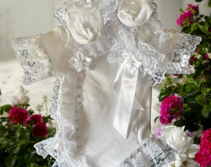 frilly vest set tiny baby 5lb
