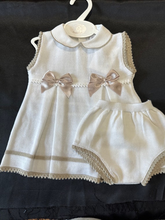 Spanish style dress and knickers  3-6 months