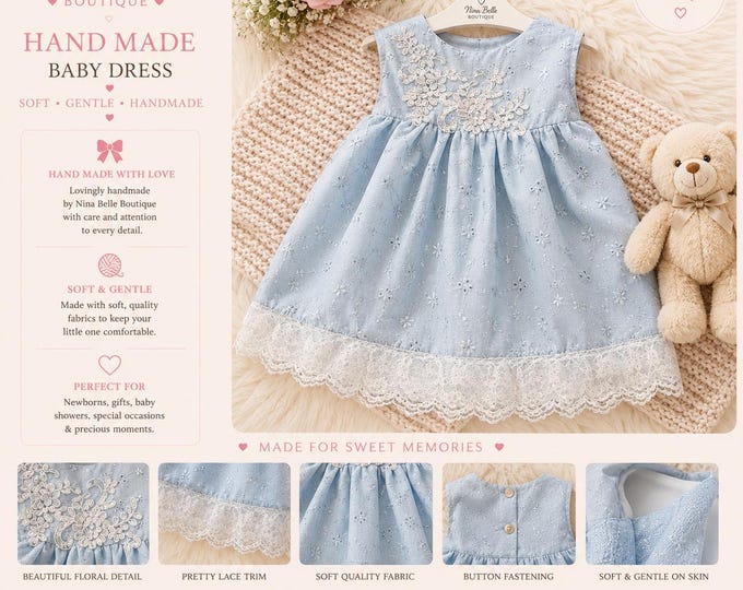 Penny rose dress in blue