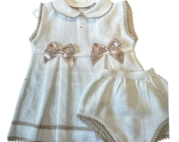 luxury baby girl dress and knickers