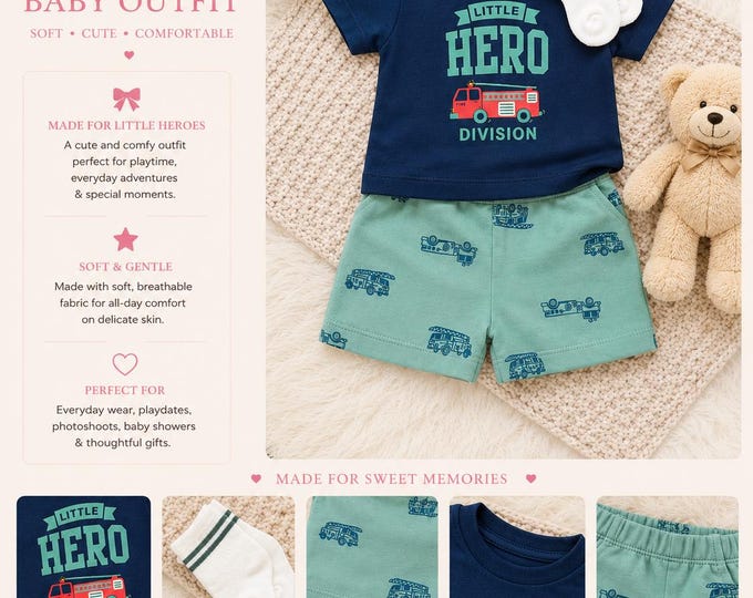 Boys  3 piece summer set with sunglasses