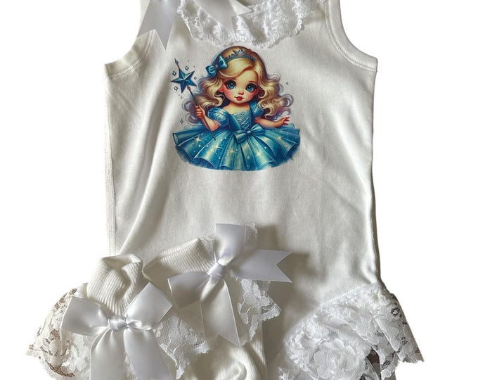 Spanish style frilly vest set