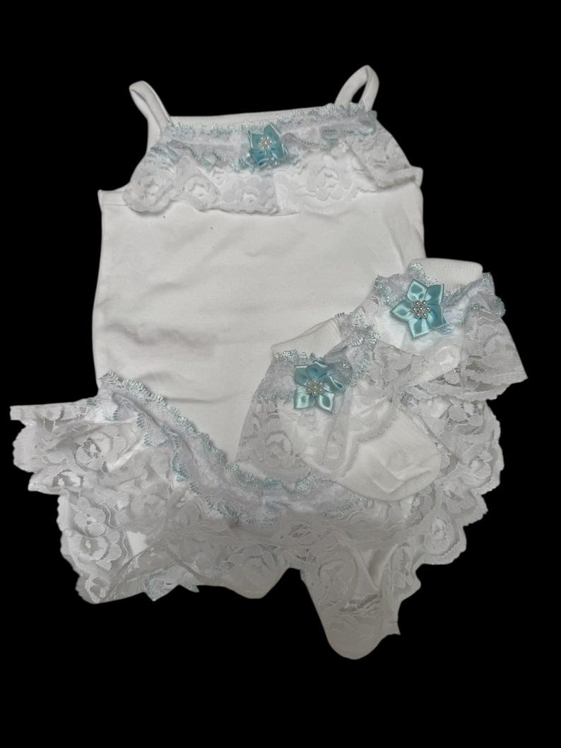 Spanish Style Frilly Vest Set - Etsy UK