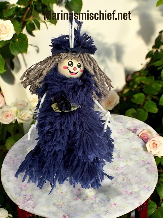 Handmade Mischief Doll: Fun Whimsical Decor