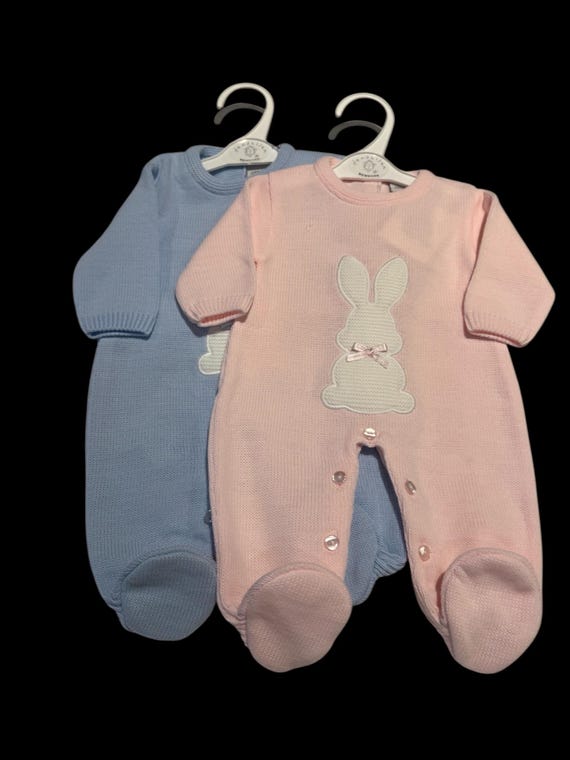 Baby Bunny Romper: Knit All-in-One