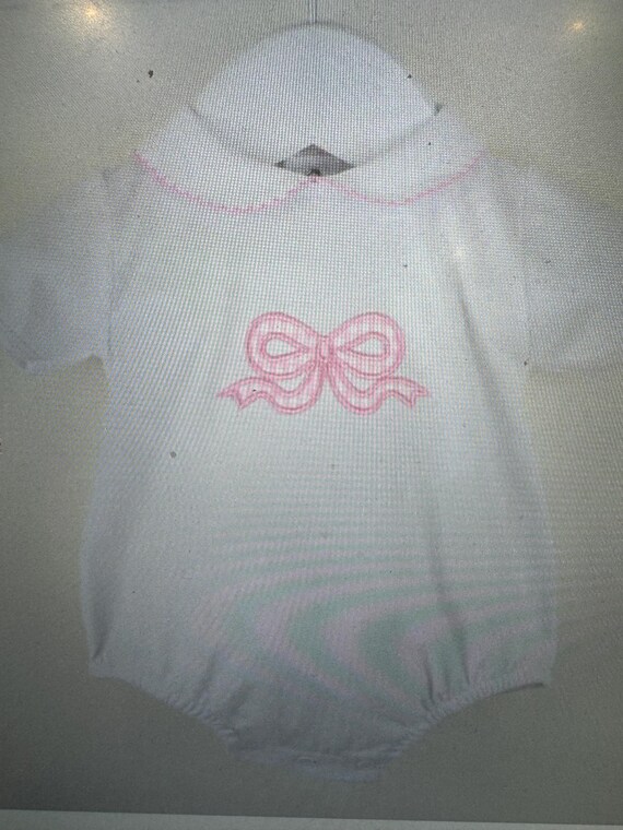 pink Bow romper