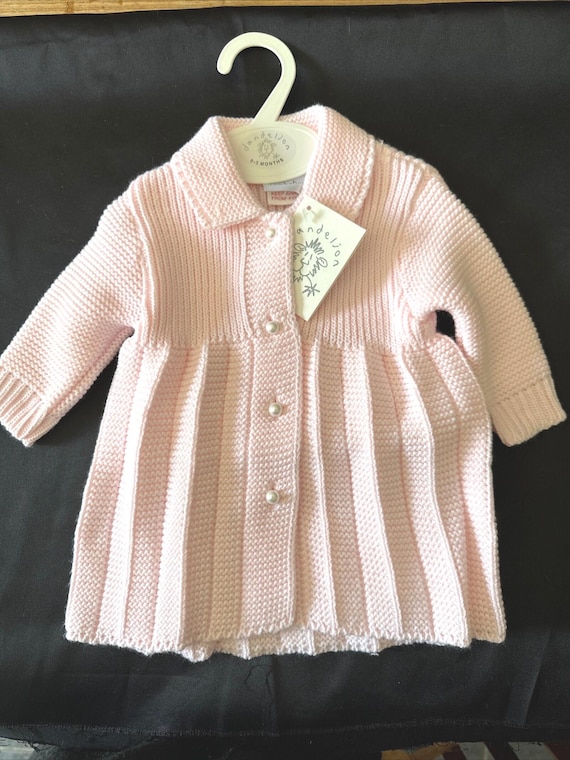 Gorgeous pink cardigan coat  0-3 months