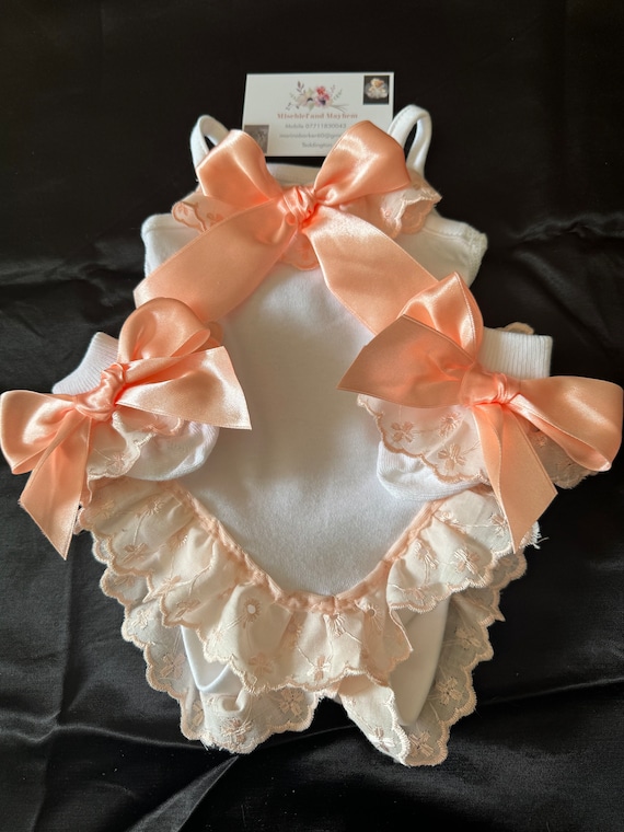 frilly vest set with hairband