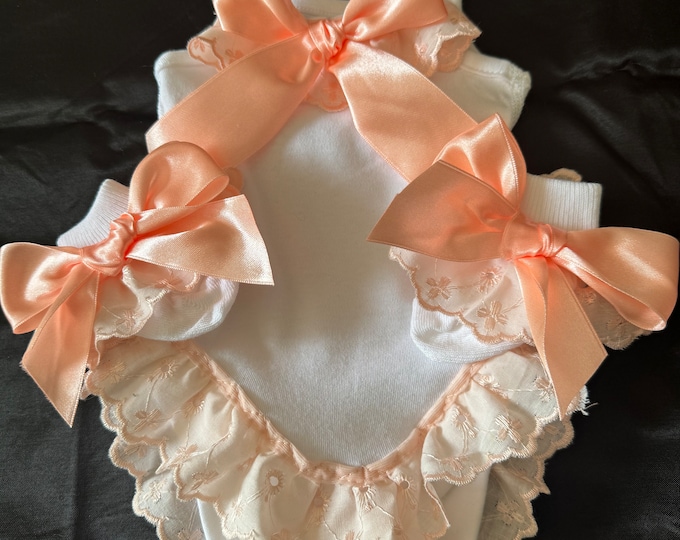 frilly vest set with hairband