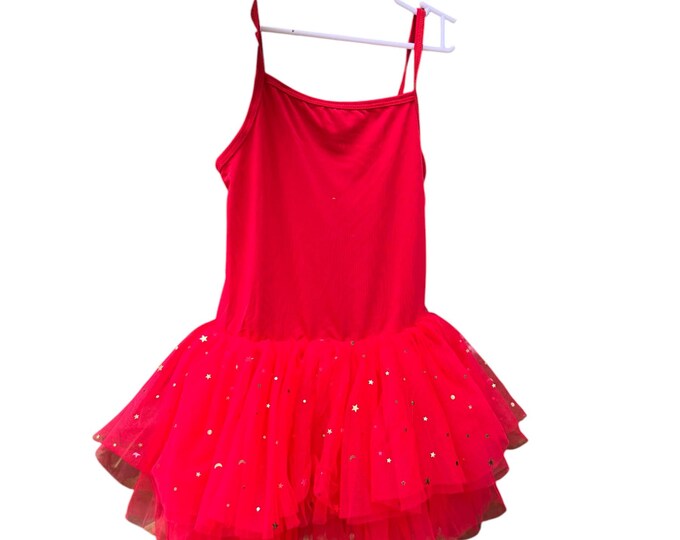 Red sparkly tutu dress for girls