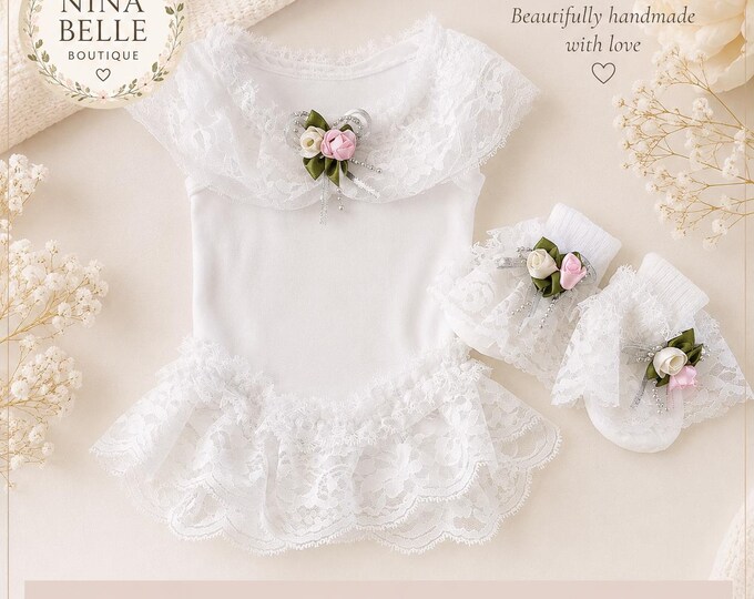 Adorable Spanish style  frilly vest set