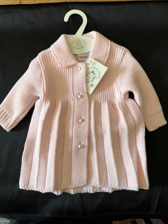 Gorgeous pink cardigan coat  0-3 months