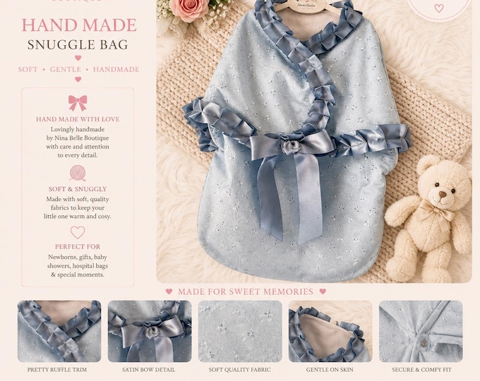 Baby snuggle blanket bag