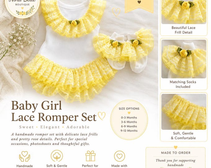 lemon blossom frilly vest set