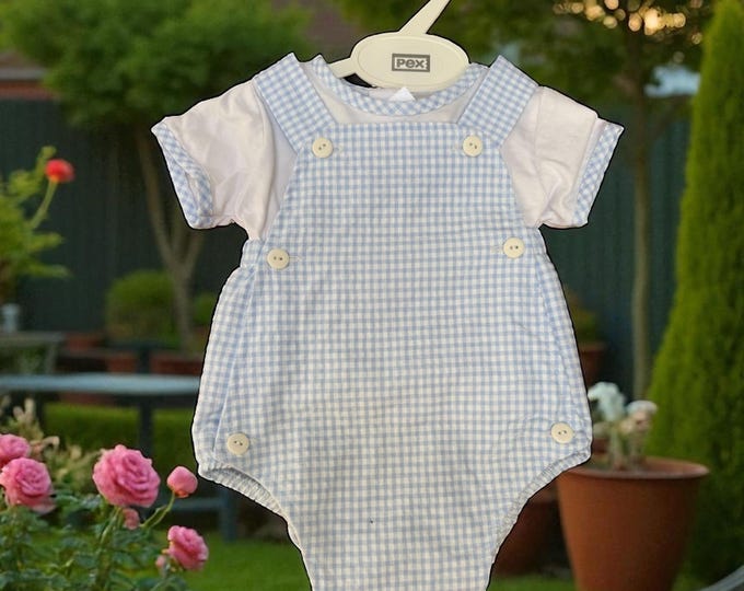 Grey Romper Set with White Shirt