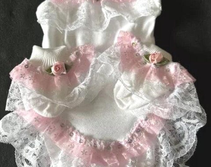 Spanish frilly vest set