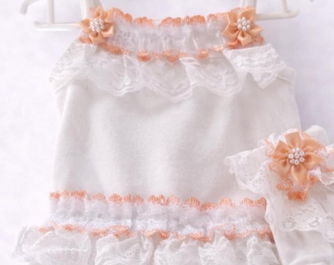 Baby girl lace outfit with matching socks