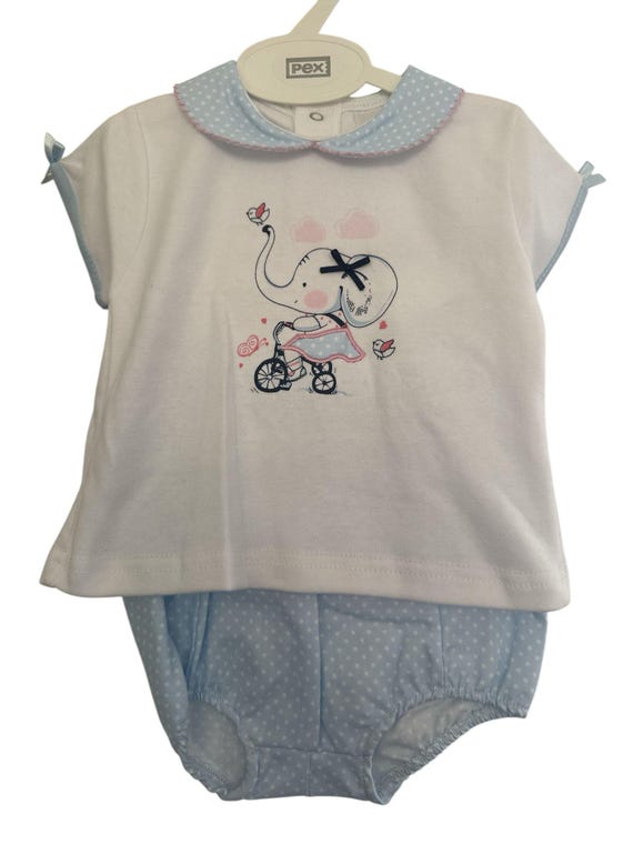 Baby all in one romper with attached t-shirt