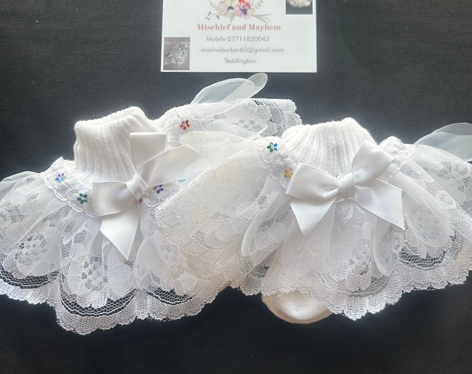 Spanish style frilly socks Freepost