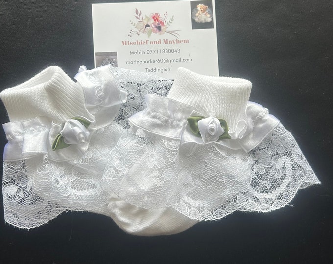 Spanish style frilly socks free post