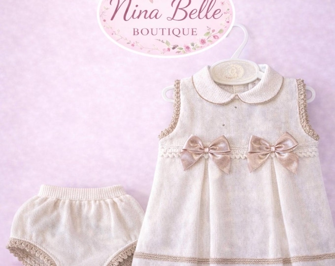 luxury baby girl dress and knickers