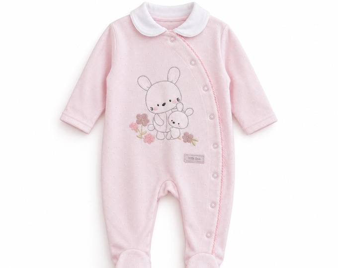 teddy  Detail Baby grow