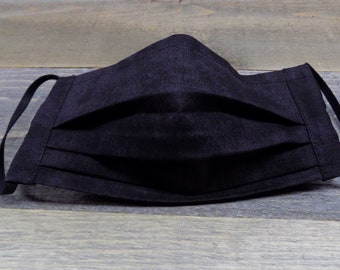 Adult Washable Reusable Facemask, Black Facemask, Cotton Facemask, Facemask for Women, Gift Idea, Women&#39;s Gift, Facemask, Cute Facemask