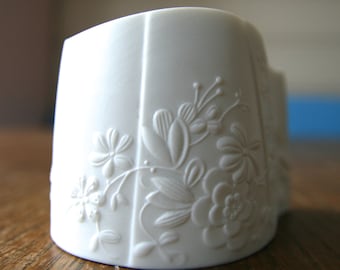 Manfred Frey biscuit ware candleholder, Kaiser, Germany