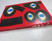 1984 by George Orwell painted book cover