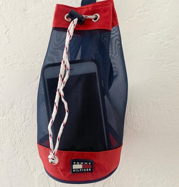 Vtg 90s Tommy Hilfiger bolso cruzado peque o transparente Etsy