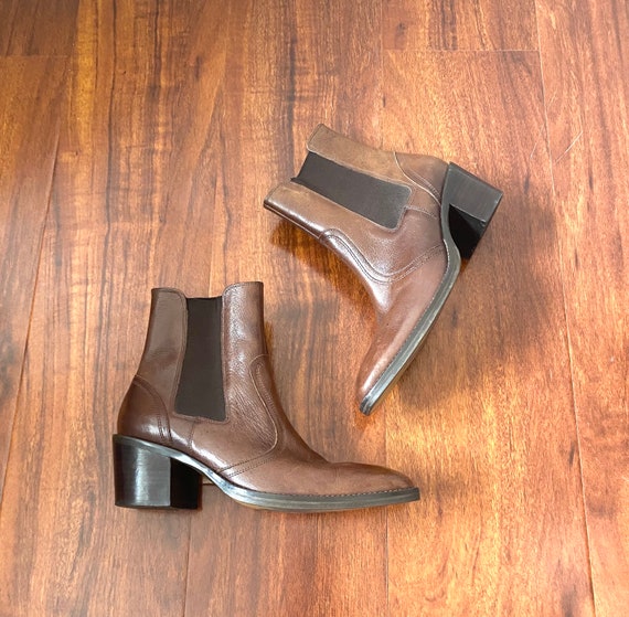 Vtg Cathy Jean leather ankle boots - image 2
