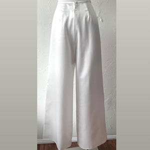 Vtg satin wide leg disco pants