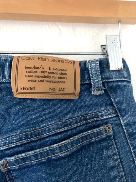 Vtg 80s Calvin Klein mom jeans 25 - image 4