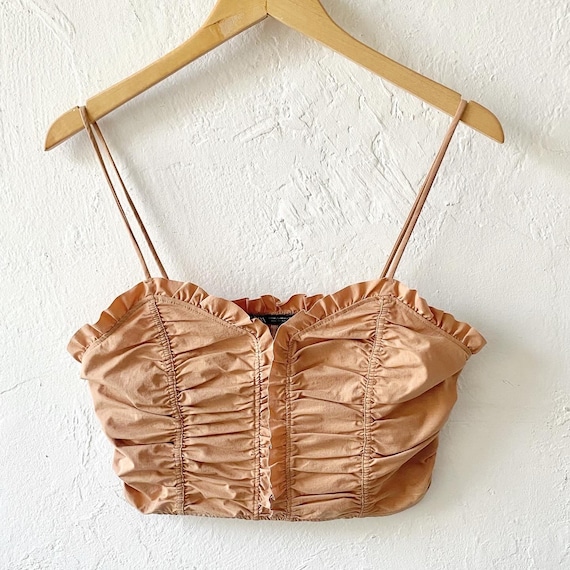 Zara crop ruched Gem