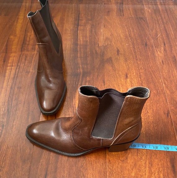 Vtg Cathy Jean leather ankle boots - image 5