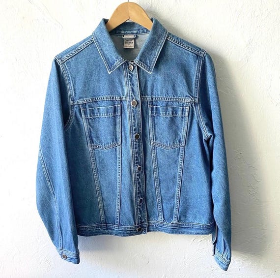 Vtg denim jacket View 4