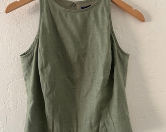 Vtg Ann Taylor linnen tanktop