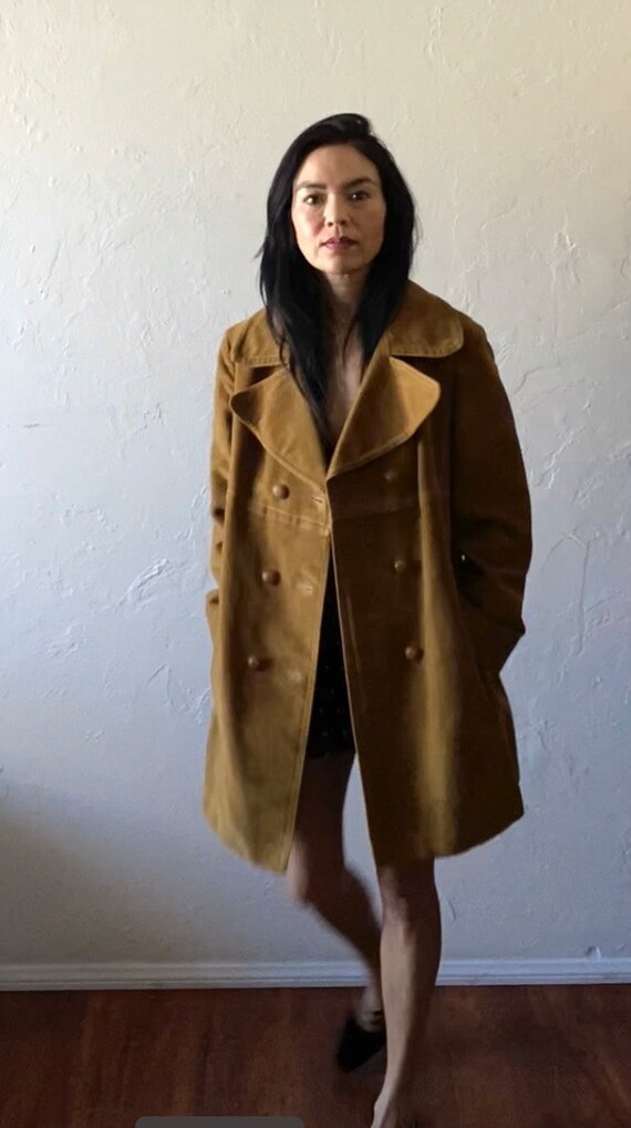 60s mod velvet pea coat - image 9