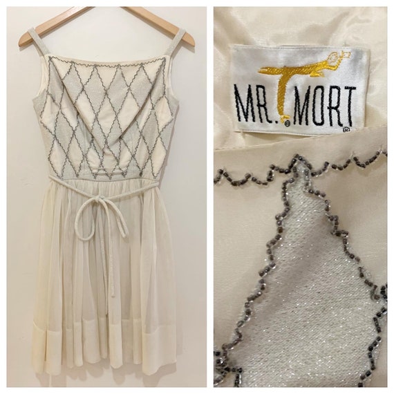 Amazing vintage 50s silk party dress