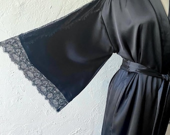 Victoria’s Secret satin lace robe