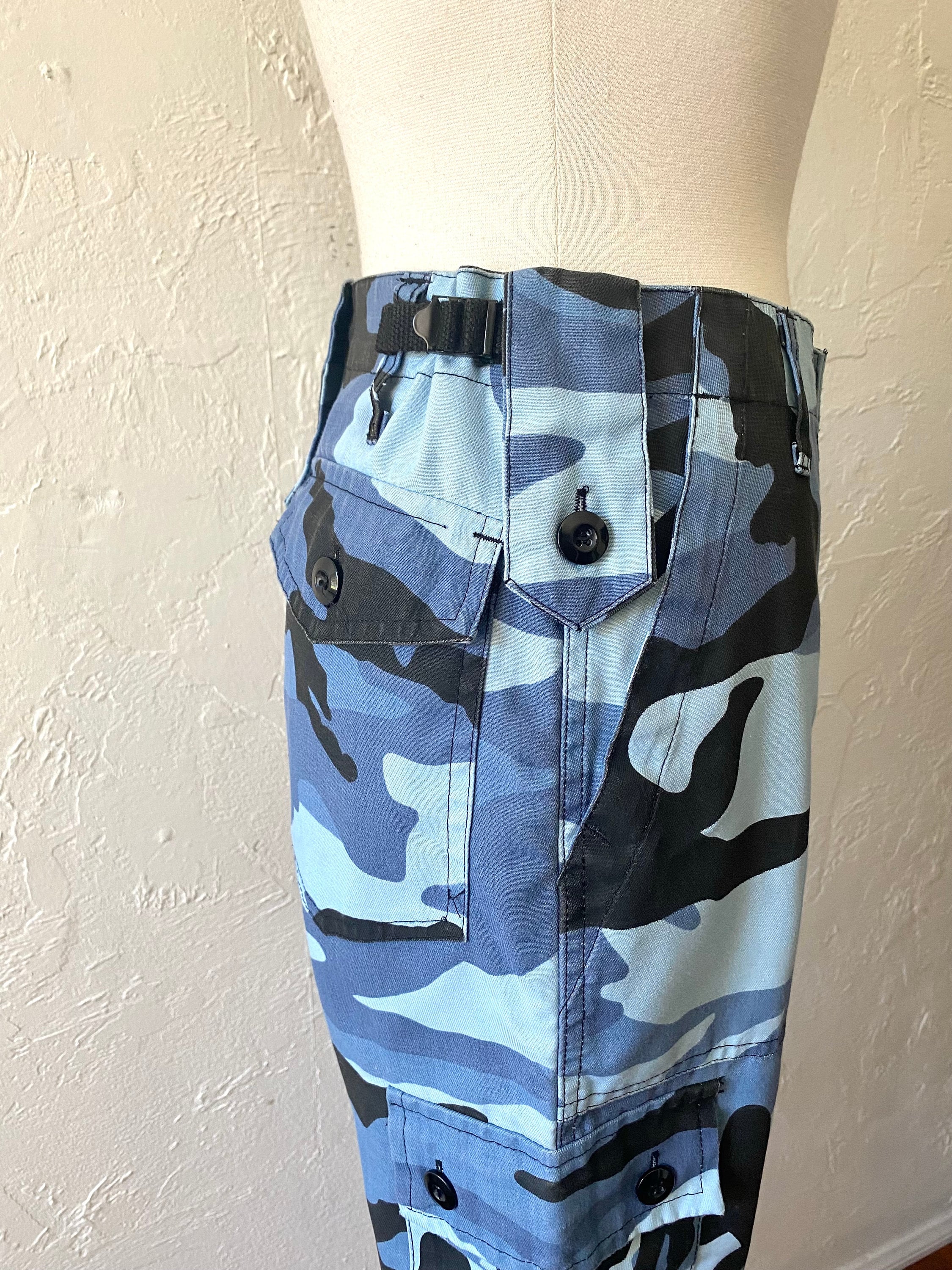パンツ Shirt Pattern Camo Baggy Short(L.Blue) パンツ Shirt Pattern Camo Baggy Short(L.Blue) Vtg Cargo Camo Pants