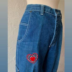 Vtg carpenter jeans with patch