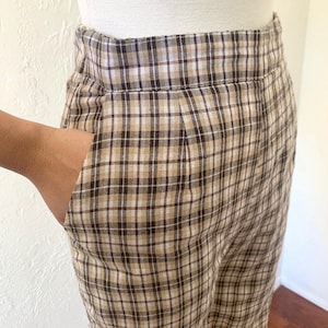 NastyGal plaid cigar pants