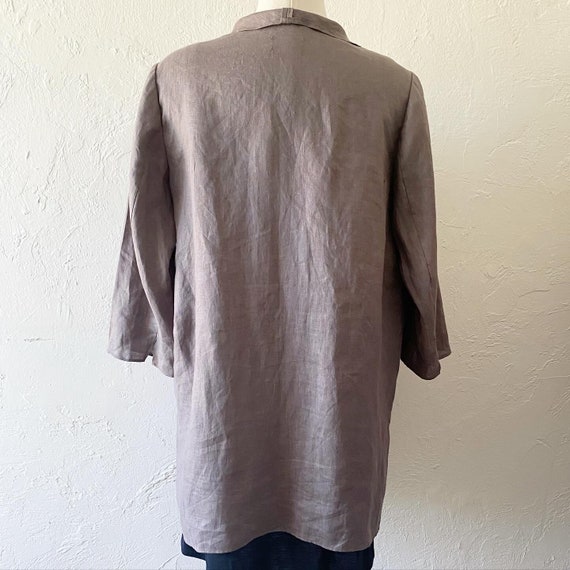 linen jacket with pockets - image 7